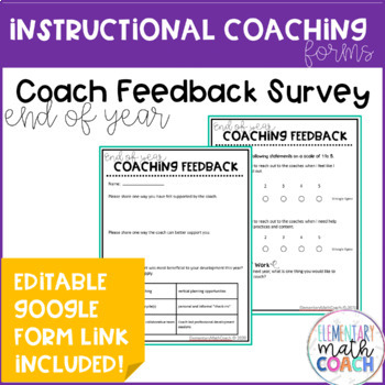 Preview of Instructional Coach Feedback Survey