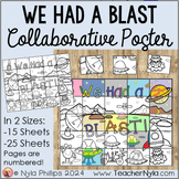 End of Year Collaborative Coloring Poster | We Had a Blast