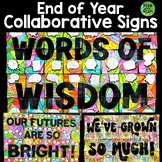 End of Year Collaborative Sign Activity Bundle