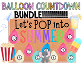 End of Year Balloon Pop Countdown BUNDLE