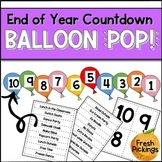 End of Year Countdown Balloon Pop
