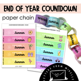 End of Year Countdown - Paper Chain EDITABLE