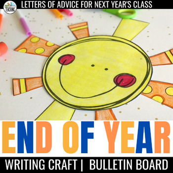 Preview of End of Year Craft: Last Week Writing Reflection Activity for May Bulletin Board