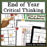 End of Year Critical Thinking Activities