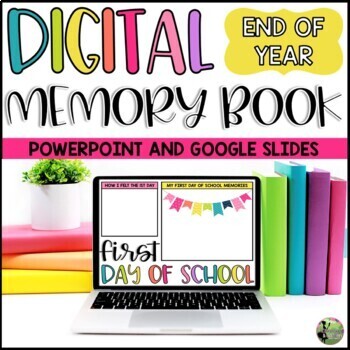 Preview of End of Year DIGITAL Memory Book (GOOGLE SLIDES) 2021-2030
