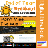 End of Year Digital Escape Room Activity: Don't Miss the Bus