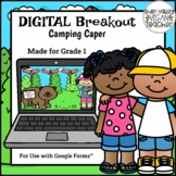 First Grade Adventure: End of Year Camping Caper Digital E