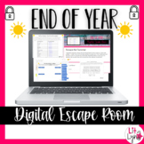 End of Year Digital Escape Room - Reading Comprehension, F