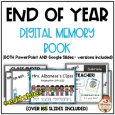 End of Year Digital Memory Book/Yearbook {Google Slides™ a