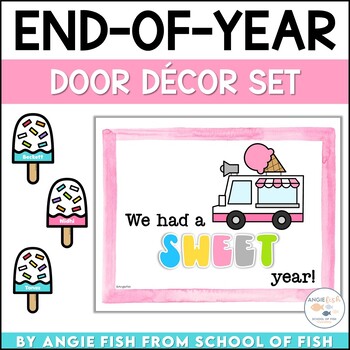 Preview of End of Year Door Decor | End of the Year Bulletin Board | May Door Decorations