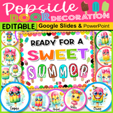 End of Year Door Decorations Summer, Popsicle Bulletin Boa