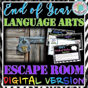 Preview of End of Year ELA Digital Escape Room