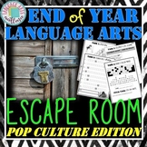 End of Year ELA Escape Room - Pop Culture Edition
