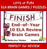 End of Year ELA Review:  Brain Games and Puzzles