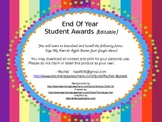 End of Year (EOY) Student Awards-Bright Colors {Editable}