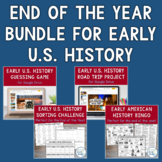 End of Year Early American History Project and Activities Bundle