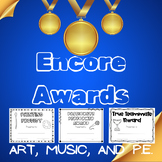 End of Year Music Awards, Art Awards, P.E. Awards