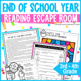 End of Year Escape Room 3rd - 4th Grade Reading Escape Room