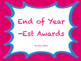 End of Year Awards "Est" Awards (Editable Certificates)