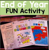 End of Year FUN Activity No Prep BEACH THEME Summer Break