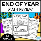 End of Year First Grade Summer Math Review Packet | Animal