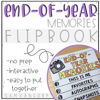 Preview of End-of-Year Flip Book (NO PREP) FREEBIE