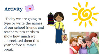 Preview of End of Year Friend or Teacher Appreciation Cards (virtual type or printable)