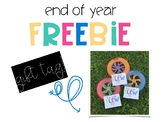 End of Year Frisbee Gift Tag