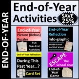 End of Year Fun Activities Bundle SAVE 25%