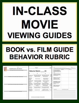 Preview of End of Year Fun: Productive Movie Viewing Common Core Aligned