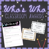 Editable End-of-Year Awards! Fun Who's Who Ceremony + Easy