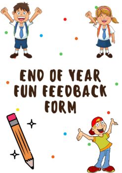 Preview of End of Year, Fun Feedback Activity