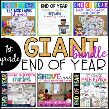 Preview of End of Year GIANT Bundle {1st Grade}