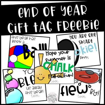Preview of End of Year Gift Tag FREEBIE