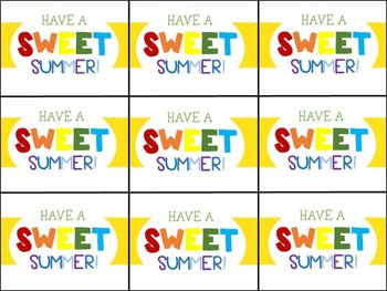 End of Year Gift Tag (Have a Sweet Summer-Candy) by Highs and Lows of a