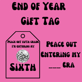 End of Year Gift Tag- Peace Out