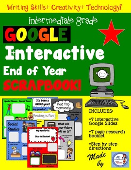 Preview of End of Year Digital Scrapbook with Google Slides!