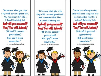 Preview of End of Year Graduation Bookmark Gift