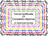 End of Year Graduation Certificate, Award or Diploma of Co