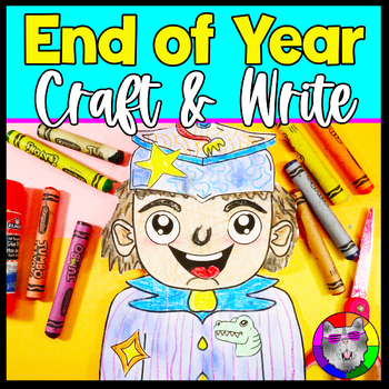 Preview of End of Year Graduation Craft and Writing Prompt Worksheets
