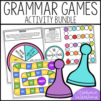 Preview of End of Year Grammar Games | Activity Bundle