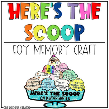 Preview of End of Year Ice Cream Memory Craft - Here's The Scoop On My Year