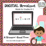 End of Year Ice Cream Theme Digital Breakout Escape Room G