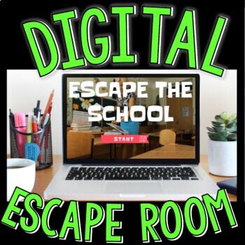 Preview of End of Year Interactive DIGITAL Escape Room - Team Building - All Subjects