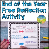 End of Year Reflection Activity for Last Weeks of School