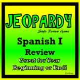 Jeopardy Review of Spanish I - Back to School