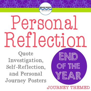 Preview of End-of-Year Journey Reflection, Free End of Year Activity