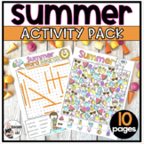 End of Year Summer Word Search May Early Finisher Activity