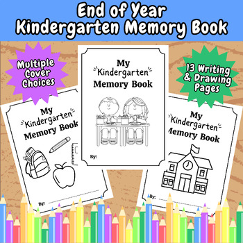 END OF THE YEAR MEMORY BOOK 6th Grade Sixth Cover Scrap Book Class  Activities