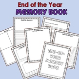 End of Year Kids' Memory Book - School Year Booklet-  Auto